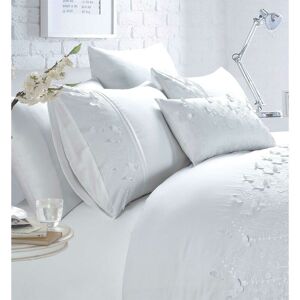 Rapport Home - Belle Maison Papillion White Luxury Embroidered Butterfly Super King Size Duvet Cover Set Rapport Home - Belle Maison Papillion White Luxury Embroidered Butterfly Super King Size Duvet Cover Set