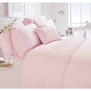 Rapport Home - Belle Maison Papillon Blush Pink Luxury Embroidered Butterfly King Size Duvet Cover Set Rapport Home - Belle Maison Papillon Blush Pink Luxury Embroidered Butterfly King Size Duvet Cover Set