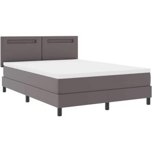 Vidaxl - Bed Frame with Mattress Grey 160 x 200 cm Faux leather Vidaxl - Bed Frame with Mattress Grey 160 x 200 cm Faux leather