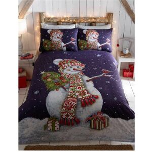 PORTFOLIO HOME Christmas Happy Snowman Single Duvet Cover Set Dark Blue Bedding Quilt PORTFOLIO HOME Christmas Happy Snowman Single Duvet Cover Set Dark Blue Bedding Quilt