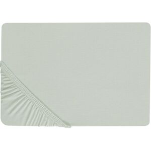 Beliani Cotton Light Green 90x200cm Fitted Sheet - Fitted Sheet Beliani Cotton Light Green 90x200cm Fitted Sheet - Fitted Sheet