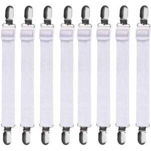 CSPARKV 8Pcs (60cm to 200cm) Adjustable Bed Sheet Holder, Bed Sheet Clips, Fitted Sheet Holders, Suitable for All Beds and Mattresses, Black CSPARKV 8Pcs (60cm to 200cm) Adjustable Bed Sheet Holder, Bed Sheet Clips, Fitted Sheet Holders, Suitable for All Beds and Mattresses, Black