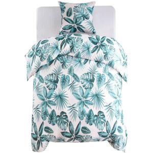 vidaXL Duvet Cover Set Leaves Green - Bedding Set vidaXL Duvet Cover Set Leaves Green - Bedding Set