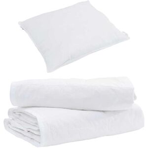 VidaXL White Feather Comforter Set - Bedding Set VidaXL White Feather Comforter Set - Bedding Set