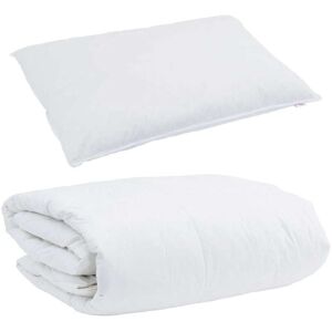 Vidaxl - Duvet Set with Pillow 2 pcs White 140 x 200 cm Down Vidaxl - Duvet Set with Pillow 2 pcs White 140 x 200 cm Down