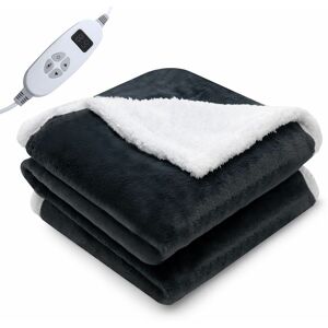 COSTWAY Electric Heated Blanket Soft Faux Velvet Reversible Blanket W/ 10 Heat Settings COSTWAY Electric Heated Blanket Soft Faux Velvet Reversible Blanket W/ 10 Heat Settings