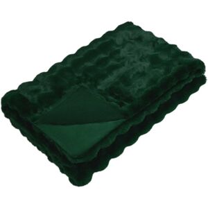 Anti-Slip Faux Rabbit Fur Blanket Olite Dark Green 220 x 240 cm vidaXL Anti-Slip Faux Rabbit Fur Blanket Olite Dark Green 220 x 240 cm vidaXL