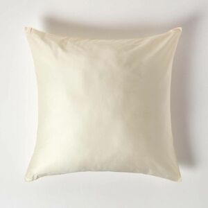 Homescapes Square - 60x60 cm, Cream Organic Cotton Pillowcase - Pillowcase Homescapes Square - 60x60 cm, Cream Organic Cotton Pillowcase - Pillowcase