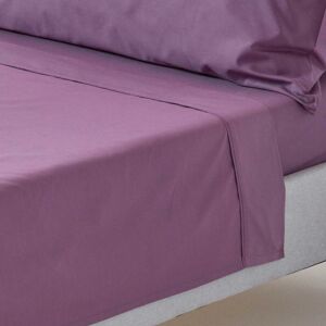 HOMESCAPES Grape Egyptian Cotton Flat Sheet 200 Thread Count, Super King Size - Grape HOMESCAPES Grape Egyptian Cotton Flat Sheet 200 Thread Count, Super King Size - Grape