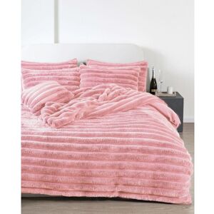 Kampala Hill Big Cord Teddy Blush Duvet Cover Set Double Bedding Set Kampala Hill Big Cord Teddy Blush Duvet Cover Set Double Bedding Set
