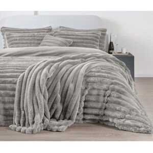 Kampala Hill Big Cord Teddy Silver Duvet Cover Set Single Bedding Set Kampala Hill Big Cord Teddy Silver Duvet Cover Set Single Bedding Set