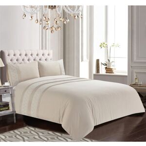 Kampala Hill - Embroidered Luxury Duvet Cover Set Bedding Set Single Natural Lottie Kampala Hill - Embroidered Luxury Duvet Cover Set Bedding Set Single Natural Lottie