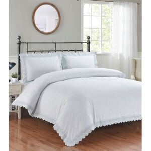 Kampala Hill Embroidered Luxury Duvet Cover Set Bedding Set With Pillowcase(s) Evelyn White King Kampala Hill Embroidered Luxury Duvet Cover Set Bedding Set With Pillowcase(s) Evelyn White King