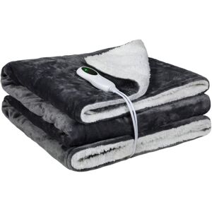 Lavio Electric Heated Throw Over Blanket Washable Flannel Plush Fleece Sherpa Lavio Electric Heated Throw Over Blanket Washable Flannel Plush Fleece Sherpa