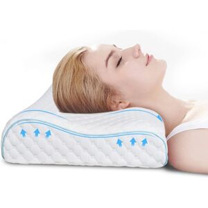 IKODM Memory Foam Pillow Ergonomic Pillows, Orthopedic Pain Relief Pillow Anti Snoring Pillow, Breathable Side Sleeper Pillow with Optional Height IKODM Memory Foam Pillow Ergonomic Pillows, Orthopedic Pain Relief Pillow Anti Snoring Pillow, Breathable Side Sleeper Pillow with Optional Height