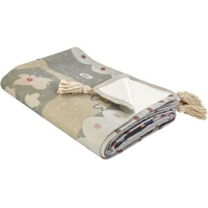 Beliani - Outdoor Picnic Blanket with Strap Woven Floral Pattern 150 x 200 cm Mulitcolour Bandowali Beliani - Outdoor Picnic Blanket with Strap Woven Floral Pattern 150 x 200 cm Mulitcolour Bandowali