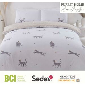 Rapport Home - Leopard Natural King Size Duvet Cover Set Reversible Recycled Polycotton Bedding Bed Set Rapport Home - Leopard Natural King Size Duvet Cover Set Reversible Recycled Polycotton Bedding Bed Set