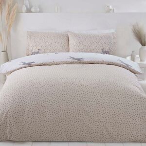 Rapport Home - Leopard Natural Super King Duvet Cover Set Reversible Recycled Polycotton Bedding Bed Set Rapport Home - Leopard Natural Super King Duvet Cover Set Reversible Recycled Polycotton Bedding Bed Set
