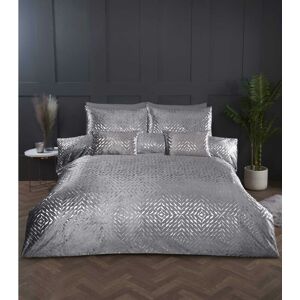 RAPPORT HOME Rapport Bellagio Duvet Cover Set Grey King RAPPORT HOME Rapport Bellagio Duvet Cover Set Grey King