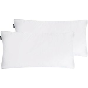BELIANI Set of 2 Pillows FELDBERG High Duck Feathers and Down 40 x 80 cm White BELIANI Set of 2 Pillows FELDBERG High Duck Feathers and Down 40 x 80 cm White
