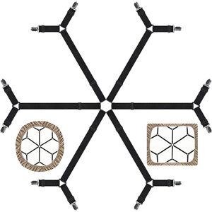 Linghhang - Sheet Fasteners - Adjustable Elastic Bed Sheet Straps for Twin Full Queen King Twin Bed, 6 Way Crisscross Sheet Clips, Suspender Band, Linghhang - Sheet Fasteners - Adjustable Elastic Bed Sheet Straps for Twin Full Queen King Twin Bed, 6 Way Crisscross Sheet Clips, Suspender Band,
