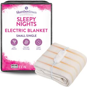 Slumberdown Unisex Small Single Bed Sleepy Nights Electric Blanket - Electric Blanket Slumberdown Unisex Small Single Bed Sleepy Nights Electric Blanket - Electric Blanket