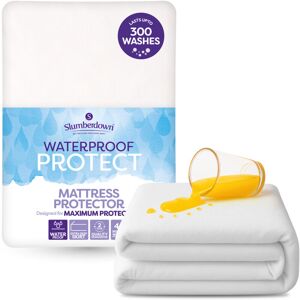 Slumberdown Waterproof Mattress Protector Double Bed - Super Absorbent & Spill-Proof, Silent Terry Cover, 30cm Deep Fitted, Durable Up to 300 Washes - Non-Allergenic & Washable Slumberdown Waterproof Mattress Protector Double Bed - Super Absorbent & Spill-Proof, Silent Terry Cover, 30cm Deep Fitted, Durable Up to 300 Washes - Non-Allergenic & Washable