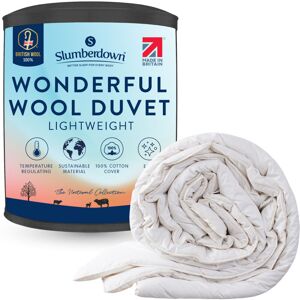 Slumberdown Wonderful Wool Duvet, 200gsm Light, Single Slumberdown Wonderful Wool Duvet, 200gsm Light, Single