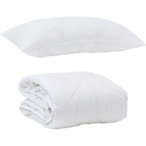 Summer Duvet with Pillow 2 pcs White Microfiber vidaXL Summer Duvet with Pillow 2 pcs White Microfiber vidaXL