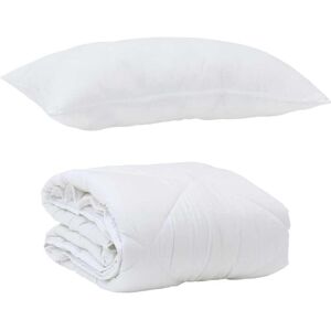 Summer Duvet with Pillow 2 pcs White Microfiber vidaXL Summer Duvet with Pillow 2 pcs White Microfiber vidaXL