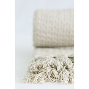Emma Barclay - Throw Blanket Sofa Bed Throwover 100% Cotton Recycled Honeycomb Ivory 70x100' Emma Barclay - Throw Blanket Sofa Bed Throwover 100% Cotton Recycled Honeycomb Ivory 70x100'