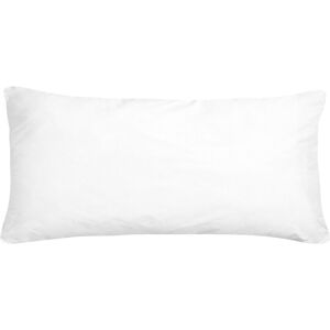 Beliani White Microfibre Low Profile Bed Pillow 40x80cm Beliani White Microfibre Low Profile Bed Pillow 40x80cm