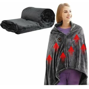 Dewdat - usb Heated Shawl with Zip, Warm Flannel Wearable Heated Throw Blanket Heated Poncho Electric Heating Lap Blanket for Home/Office/Outdoor, Dewdat - usb Heated Shawl with Zip, Warm Flannel Wearable Heated Throw Blanket Heated Poncho Electric Heating Lap Blanket for Home/Office/Outdoor,
