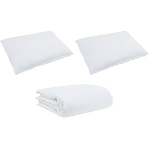 vidaXL Duvet Set - White 240x200cm Down vidaXL Duvet Set - White 240x200cm Down
