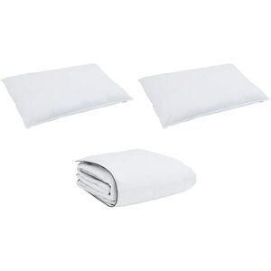 Winter Duvet with Pillow 3 pcs White Down Feather vidaXL Winter Duvet with Pillow 3 pcs White Down Feather vidaXL