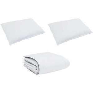 Winter Duvet with Pillow 3 pcs White Down Feather vidaXL Winter Duvet with Pillow 3 pcs White Down Feather vidaXL