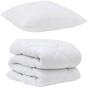 Duvet Set with Pillow 2 pcs White Microfiber vidaXL Duvet Set with Pillow 2 pcs White Microfiber vidaXL