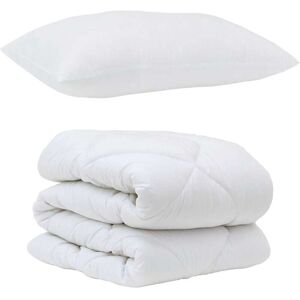 Duvet Set with Pillow 2 pcs White Microfiber vidaXL Duvet Set with Pillow 2 pcs White Microfiber vidaXL