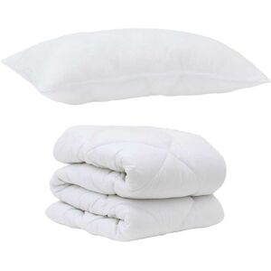 Duvet Set with Pillow 2 pcs White Microfiber vidaXL Duvet Set with Pillow 2 pcs White Microfiber vidaXL