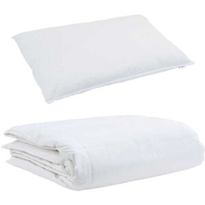 Duvet Set with Pillow 2 pcs White 135 x 200 cm Down Vidaxl Duvet Set with Pillow 2 pcs White 135 x 200 cm Down Vidaxl