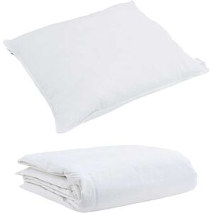 Duvet Set with Pillow 2 pcs White 135 x 200 cm Down Vidaxl Duvet Set with Pillow 2 pcs White 135 x 200 cm Down Vidaxl