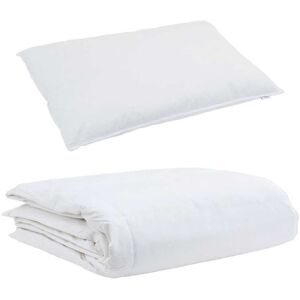 Duvet Set with Pillow 2 pcs White 155 x 220 cm Down Vidaxl Duvet Set with Pillow 2 pcs White 155 x 220 cm Down Vidaxl