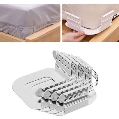 YS-YALOTRS 4-Pack Bed Sheet Support, Mounted Sheet Support Keeps Sheets Firm and Tight, Non-Slip Sheet Fasteners with Easy-to-Install Locking Strip, Gray YS-YALOTRS 4-Pack Bed Sheet Support, Mounted Sheet Support Keeps Sheets Firm and Tight, Non-Slip Sheet Fasteners with Easy-to-Install Locking Strip, Gray
