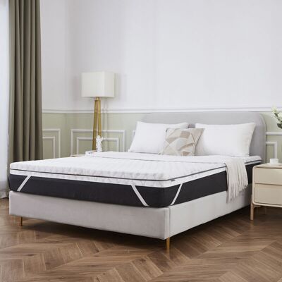 All seasons memory foam mattress topper - Double - White All seasons memory foam mattress topper - Double - White