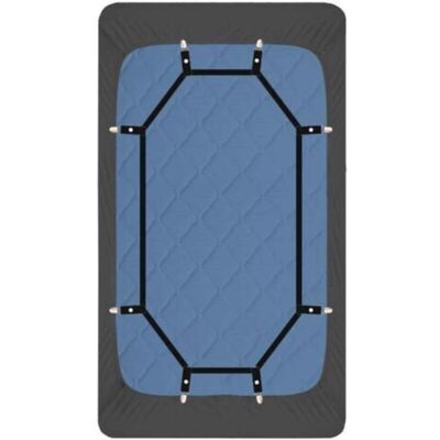 MCBOSON Bed Sheet Holder Straps - Heavy Duty Gripper Clips - Reinforced Parachute Cord - 360 Degree Bed Sheet Fastener - Strongest and Most Effective MCBOSON Bed Sheet Holder Straps - Heavy Duty Gripper Clips - Reinforced Parachute Cord - 360 Degree Bed Sheet Fastener - Strongest and Most Effective