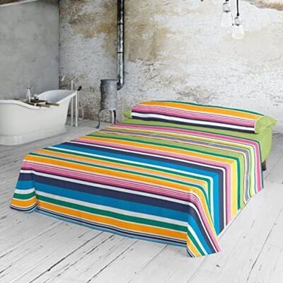 Bedding set - LOIS - Frida - Printed pattern - 50% cotton, 50% polyester - Compatible with mattresses from 25 to 30 cm Bedding set - LOIS - Frida - Printed pattern - 50% cotton, 50% polyester - Compatible with mattresses from 25 to 30 cm