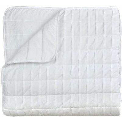 Pierre Cardin Reversible geometric quilt - DONATELLA - White - Microfiber - Polyester - 90 cm - Reversible - Machine washable Pierre Cardin Reversible geometric quilt - DONATELLA - White - Microfiber - Polyester - 90 cm - Reversible - Machine washable