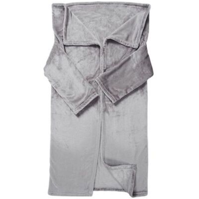 Northix Kids Gray Sleeves Blanket - TV Cozy Soft Polyester Northix Kids Gray Sleeves Blanket - TV Cozy Soft Polyester