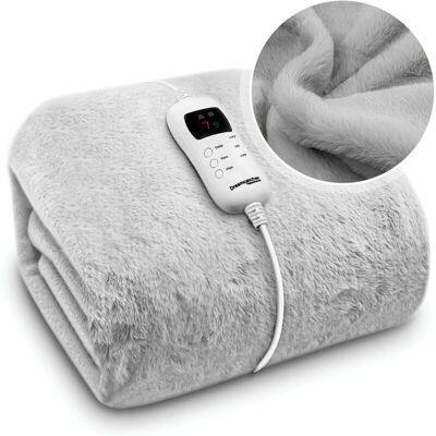 Dreamcatcher Deluxe - Light Grey - Faux Fur - Heated Throw Blanket Dreamcatcher Deluxe - Light Grey - Faux Fur - Heated Throw Blanket