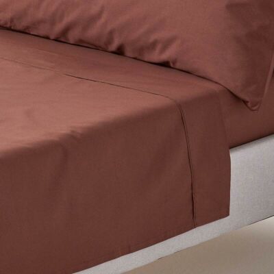 Homescapes - Chocolate Egyptian Cotton Flat Sheet 200 Thread Count, King - Chocolate Homescapes - Chocolate Egyptian Cotton Flat Sheet 200 Thread Count, King - Chocolate